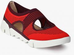 Clarks Tri Blossom Red Lifestyle Shoes women