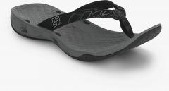 Columbia Black Solid Thong Flip Flops women