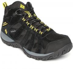 Columbia Men Black REDMOND MID WATERPROOF Hiking Shoes