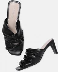 Corsica Black Solid Heels women