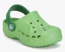 Crocs Baya Green Clogs girls