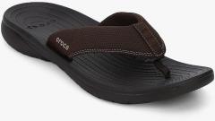 Crocs Brown Thong Flip Flops men