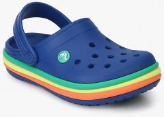 Crocs Cb Rainbow Band Blue Clog Sandals boys
