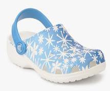 Crocs Classic Snowflake Blue Clog girls