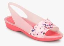 Crocs Colorblock Soft Floral Pink Sandals women