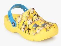 Crocs Funlab Minions Graphic Yellow Clog Sandals boys