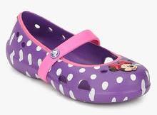 Crocs Keeley Minnie Flat Purple Belly Shoes girls