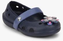Crocs Keeley Springtime Navy Blue Belly Shoes girls