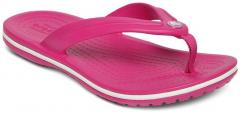 Crocs Pink Solid Thong Flip Flops girls