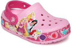 Crocs Pink Synthetic Clogs girls