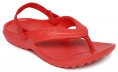Crocs Red Croslite Thong Flip Flops girls