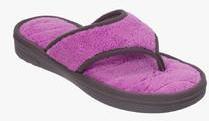 Dearfoams Purple Flip Flops women