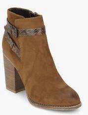 Dorothy Perkins Adda Brown Ankle Length Boots women