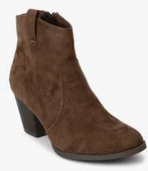 Dorothy Perkins Amber Brown Ankle Length Boots women