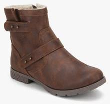 Dorothy Perkins Bando Brown Ankle Length Boots women