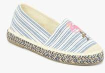 Dorothy Perkins Candle Blue Striped Espadrille Lifestyle Shoes women