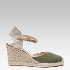 Dorothy Perkins Olive Green Solid Wedges women