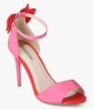 Dorothy Perkins Satine Pink Bow Ankle Strap Stilettos women