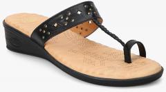 Dr Scholl Black Woven Design Sandals women