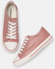 Dressberry Pink Synthetic Regular Sneakers women