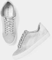 Dressberry Silver Regular Synthetic Sneakers women