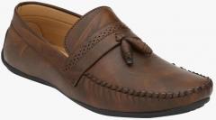 Fentacia Brown Synthetic Regular Loafers men