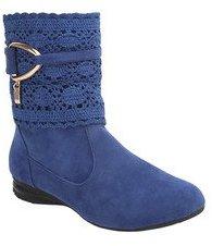 Get Glamr Calf Length Blue Boots women