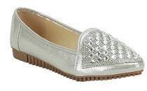 Get Glamr Silver Belly Shoes women