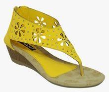 Get Glamr Yellow Sandals women