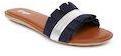 Ginger By Lifestyle Navy Blue Synthetic Open Toe Flats women