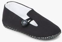 Gini & Jony Side Button Black Loafers boys