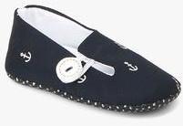 Gini & Jony Side Button Navy Blue Loafers boys