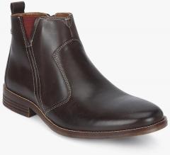 Hush Puppies Brown Leather Boots men
