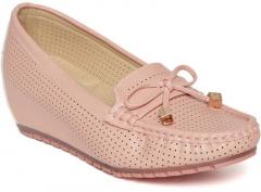 Jove Pink Perforated Pumps women