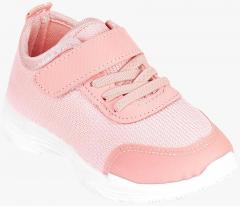 Kittens Pink Synthetic Leather Regular Sneakers girls