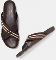 Mast & Harbour Coffee Brown Comfort Sandals men
