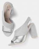 Mast & Harbour Grey Colourblocked Sandals women
