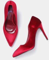 Mast & Harbour Red Solid Pumps women