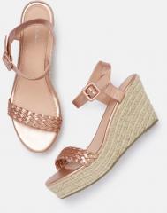 Mast & Harbour Rose Gold Synthetic Wedges women