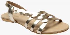 Monrow Golden Sandals women