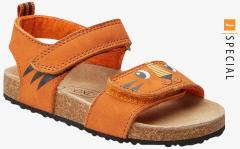 Next Orange Leather Comfort Sandals boys