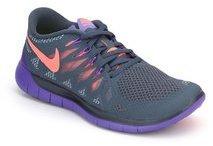 Nike Free 5.0 Grey Running Shoes women