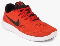 Nike Free Rn Red Running Shoes boys