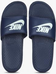 Nike Navy Benassi JDI Printed Flip Flops men
