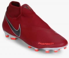 Nike Phantom Vsn Academy Df Maroon Football Shoes men