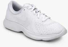 Nike Revolution 4 White Running Shoes boys