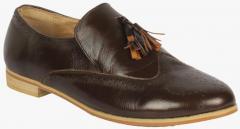Notion London Brown Synthetic Regular Loafers women