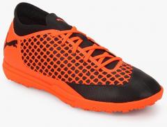 Puma Future 2.4 Tt Jr Orange Football Shoes boys