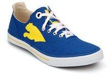 puma limnos cat ind blue canvas shoes 