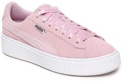 Puma Pink Platform Galaxy Suede Sneakers women
